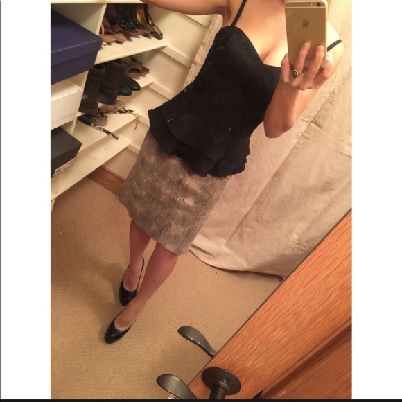 For Joseph SUEDE Snake Skin Print Midi Skirt 🐍 - Picture 6 of 8
